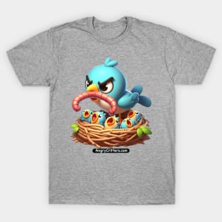 Angry Critters - Momma Bird with Baby Birds T-Shirt